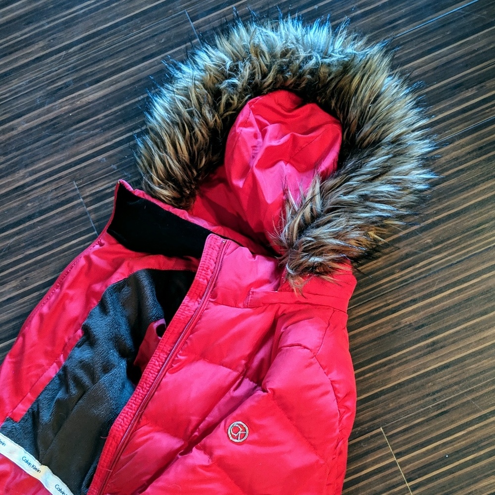 Calvin Klein Red Parka